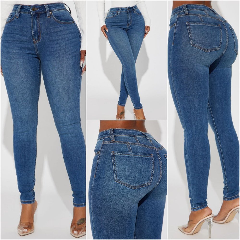 FN Kiley Control Curvy Stretch Skinny Jeans - Vintage Wash